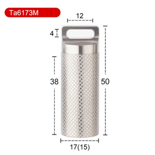 Waterproof Container Storage-Case Bottle Outdoor-Tool EDC Titanium-Alloy