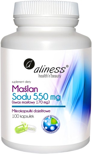 ALINESS MAŚLAN SODU KWAS MASŁOWY JELITA 100 KAPS