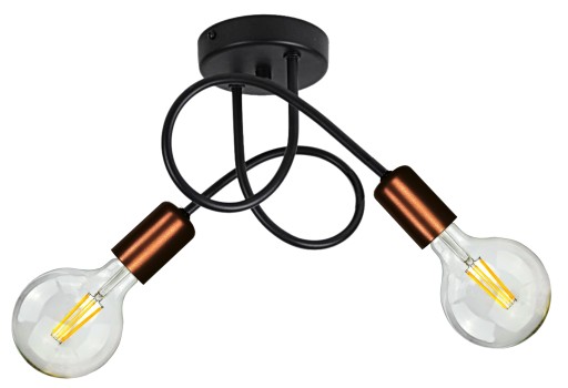 LAMPA WISZĄCA ŻYRANDOL PLAFON EDISON MIEDŹ LOFT