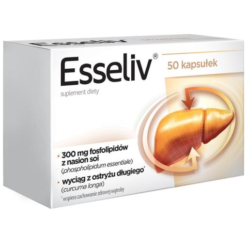 Esseliv wspomagania wątroby detox 50 kapsułek