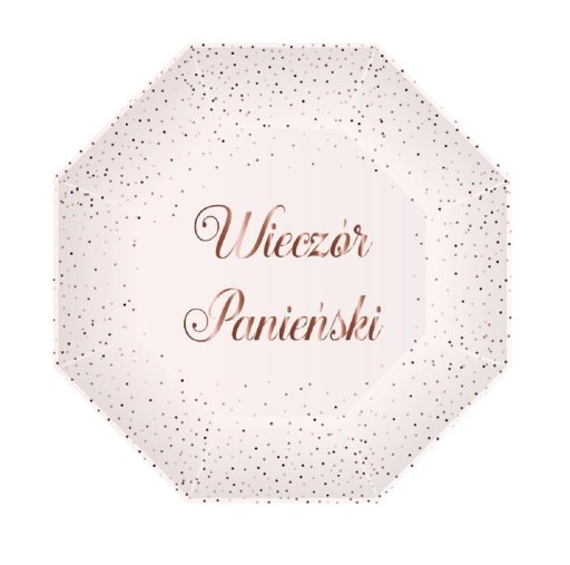 Talerzyki Różowe Wieczór Panieński 24cm Party