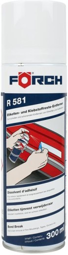 FORCH R581 ZMYWACZ DO ETYKIET NAKLEJEK KLEJU 300ML