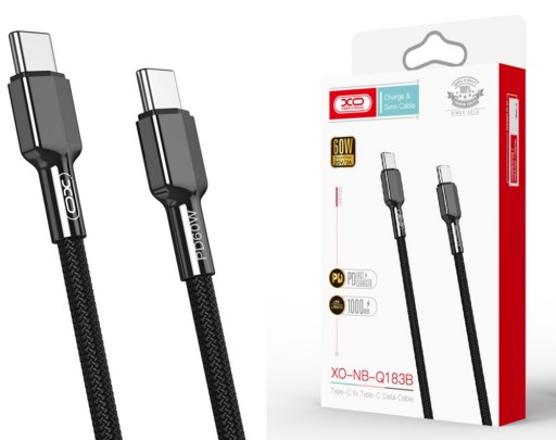 Kabel Typ USB-C - USB-C PD 60W QC 3.0 2x TYP-C