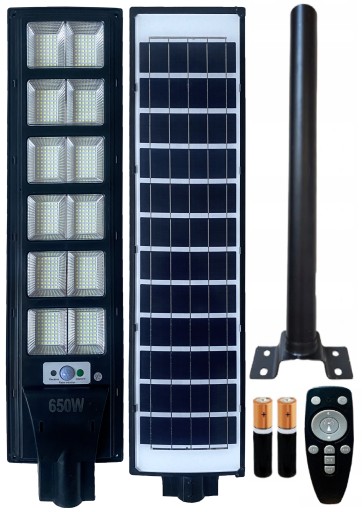 LAMPA Latarnia SOLARNA ULICZNA 650W + UCHWYT PILOT