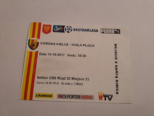 KORONA KIELCE - WISŁA PŁOCK 13-10-2017