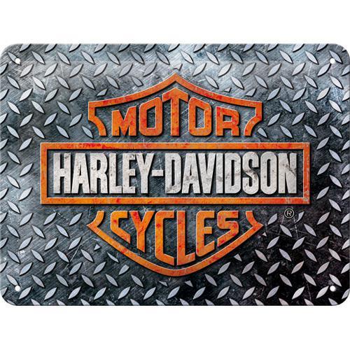 Plakat 15x20cm Harley Davidson Diamond Szyld Dekoracja Ozdoba Tłoczony 3D