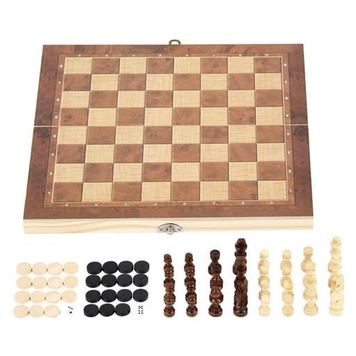 Wooden Chess and Checkers 1 Craft