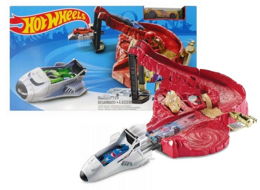 HOT WHEELS ZESTAW WYPRAWA NA MARSA autko rakieta