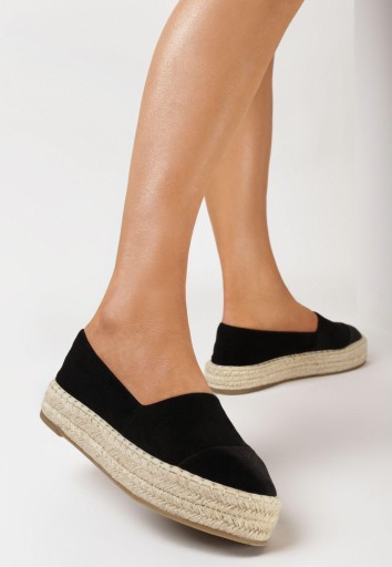 Born2Be Czarne Espadryle damskie 39 Ekozamsz
