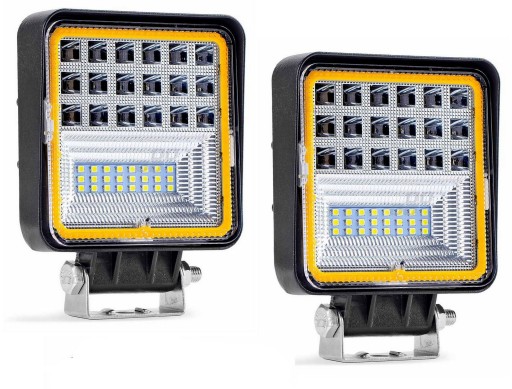 LAMPA ROBOCZA HALOGEN 42 LED 126W 12-24V 3360LM IP67 110x110mm HOMOLOGACJA