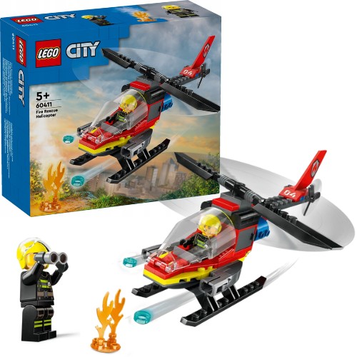 LEGO CITY STRAŻACKI HELIKOPTER RATUNKOWY STRAŻ POŻARNA SAMOLOT CITI