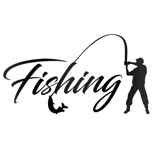 NAKLEJKA ODBLASKOWA FISHING WĘDKARSKA NA AUTO