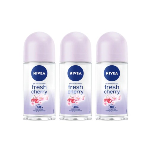 Nivea Fresh Cherry Antyperspirant Roll-on 3 sztuki