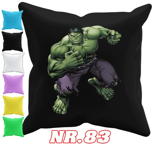 POSZEWKA NA PODUSZKĘ JAŚKA DO PRZEDSZKOLA HULK + IMIĘ GRATIS
