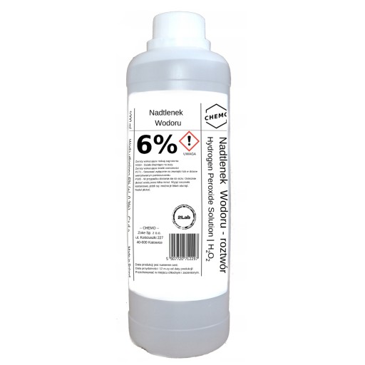 Nadtlenek Wodoru 6%. Woda Utleniona. 1000 ml. Czda