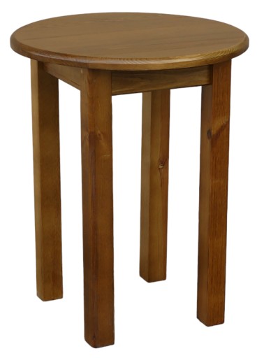STÓŁ KUCHENNY MAŁY OKRĄGŁY SOSNOWY 60cm dąb
