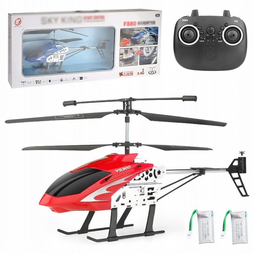 HELIKOPTER ZDALNIE STEROWANY SAMOLOT RC ŚMIGŁOWIEC PILOT Led DUŻY