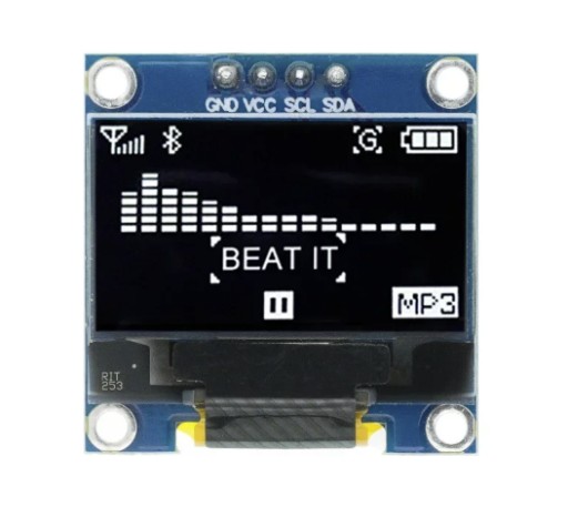 Wyświetlacz OLED 0,96 Sterownik SSD1306 Arduino I2C Biały