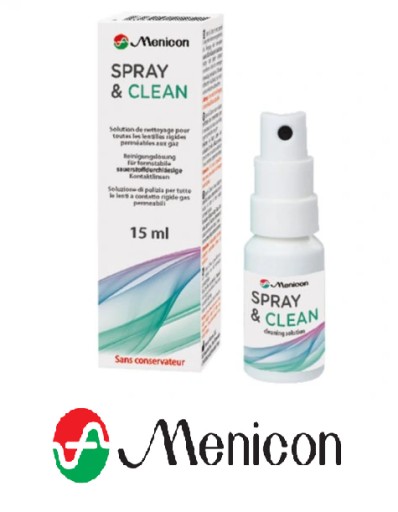 Menicon Spray&Clean do soczewek twardych 15 ml
