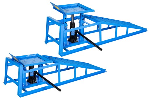 RAMPY NAJAZDOWE Z PODNOŚNIKIEM HYDRAULICZNYM 2 sztuki