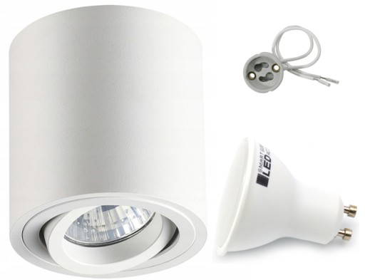 OPRAWA NATYNKOWA HALOGENOWA LED TUBA + GU10 9W