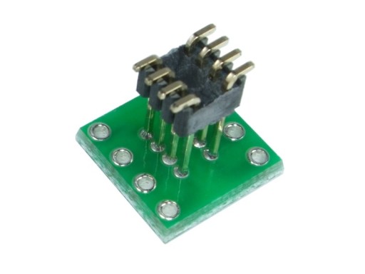ADAPTER Z DIP8 DO SOIC8 ( SO8 , SOP8 ) ZLUTOWANY