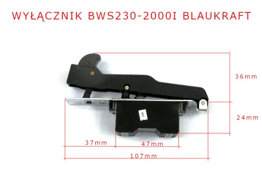Włącznik do szlifierki kątowej BWS 230-2000i