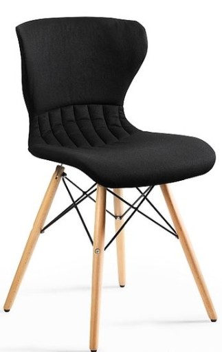 KRZESŁO STACJONARNE SOFT CZARNE SALON BIURO