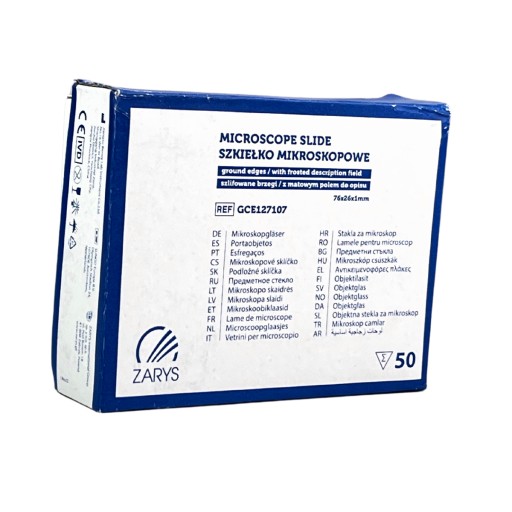 Szkiełko mikroskopowe Zarys GCE127107 50 szt.