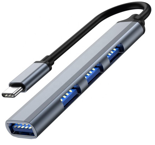 HUB USB-C 4x USB 3.0 REPLIKATOR PORTÓW ROZGAŁĘŹNIK