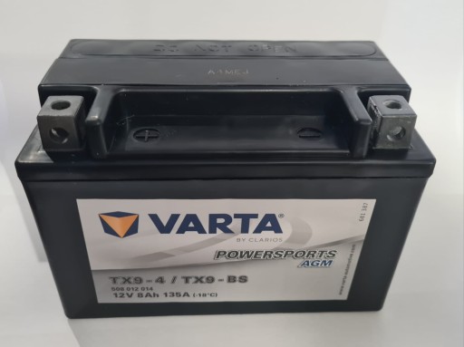 Akumulator motocyklowy VARTA YTX9-BS 12V 8Ah 300A! URUCHOMIONY model 2024r