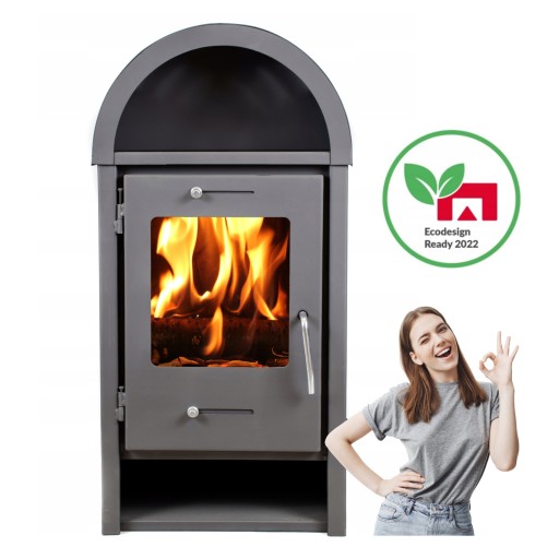 PIEC PIECYK KOMINEK ECO STALOWY KOZA ATLAS 7KW WOLNOSTOJĄCY DO DOMU