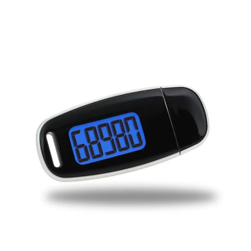 Backlight 3D Pedometer USB Rechargeable 3D Tri-Axis Sensor Daily Target Mon