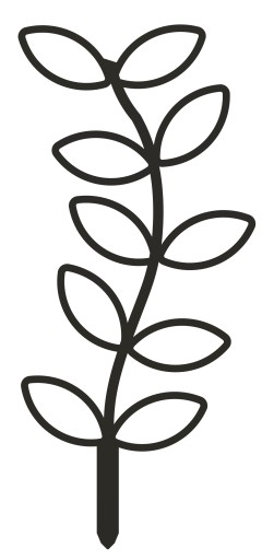 PODPÓRKA KWIATÓW ROŚLIN PERGOLA LIŚCIE LIŚĆ 36cm