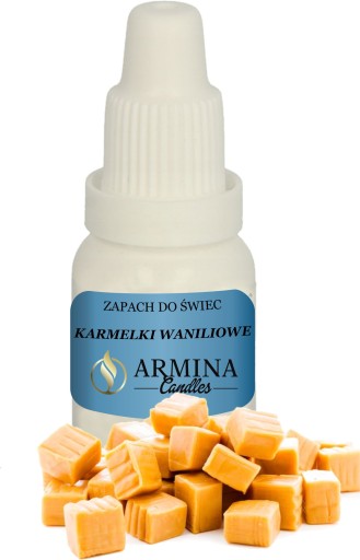 ZAPACH DO ŚWIEC PARAFINY KARMELKI WANILIOWE 10 ML