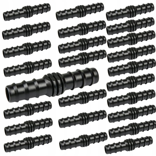 25x ZŁĄCZKA ŁĄCZNIK 25mm NAWODNIENIE KROPELKOWE