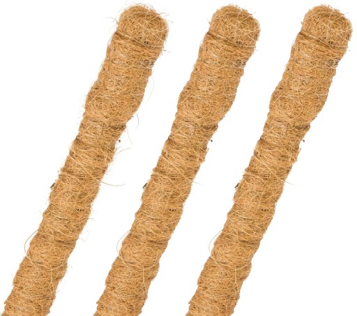 Palik Kokosowy 40 cm 3 szt Podpora Tyczka do Roślin Kwiatów