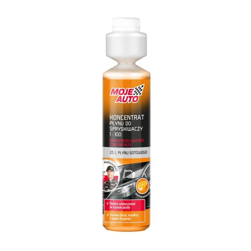 KONCENTRAT PŁYNU SPRYSKIWACZY LETNI 250ml 100:1 POMARAŃCZ