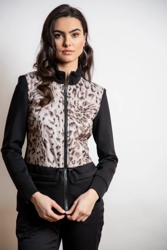 SPORTALM - BLUZA NARCIARSKA Z WZOREM W PANTERKĘ ROZM. S