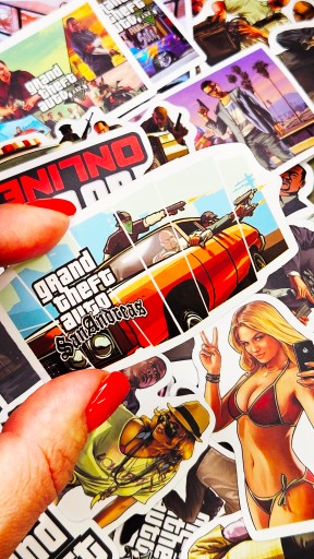 GTA NAKLEJKI STICKERSBOMB MIX TOP WLEPKI 50 szt