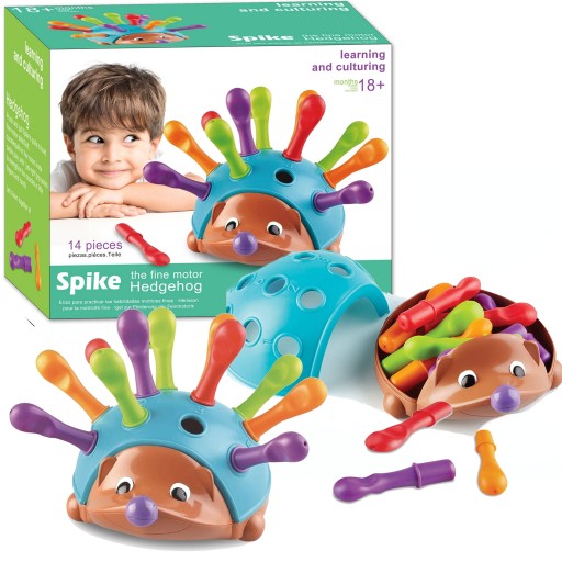 Jeżyk sorter Montessori nauka motoryczna układanka edukacyjna nauka liczeni