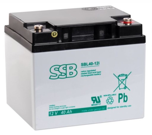 AKUMULATOR bezobsługowy AGM SSB 12V 40Ah SBL40-12i