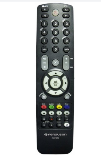 Pilot Ferguson RCU 240 czarny do dekoderów TV naziemniej serii ARIVA 760i