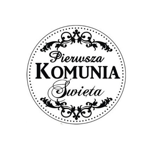 STEMPEL POLIMEROWY koło - Pierwsza Komunia Święta 1 - Agateria