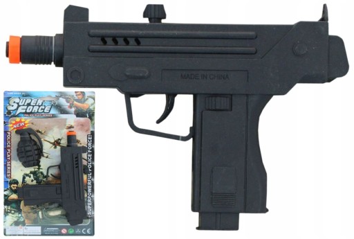 ZESTAW PISTOLET UZI+GRANAT SUPER FORCE TERKOTKA
