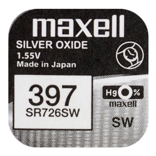bateria srebrowa mini Maxell 396 / 397 / SR 726 SW