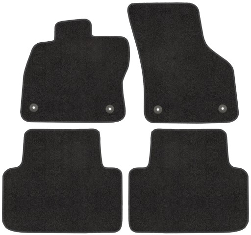 Miarowe dywaniki VW Passat B8 WELUR 8mm + STOPERY