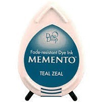Tusz do stempli Memento Dew drops Teal Zeal