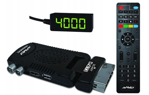 Dekoder telewizji naziemnej DVB-T2 HD203 Ravo H265