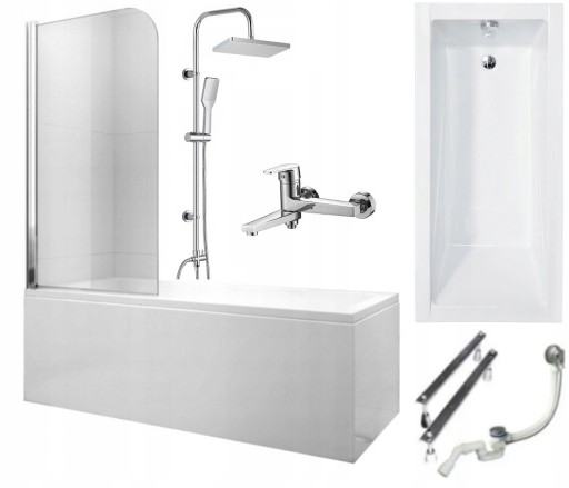 WANNA 180x80 obudowa parawan bateria DESZCZOWNICA